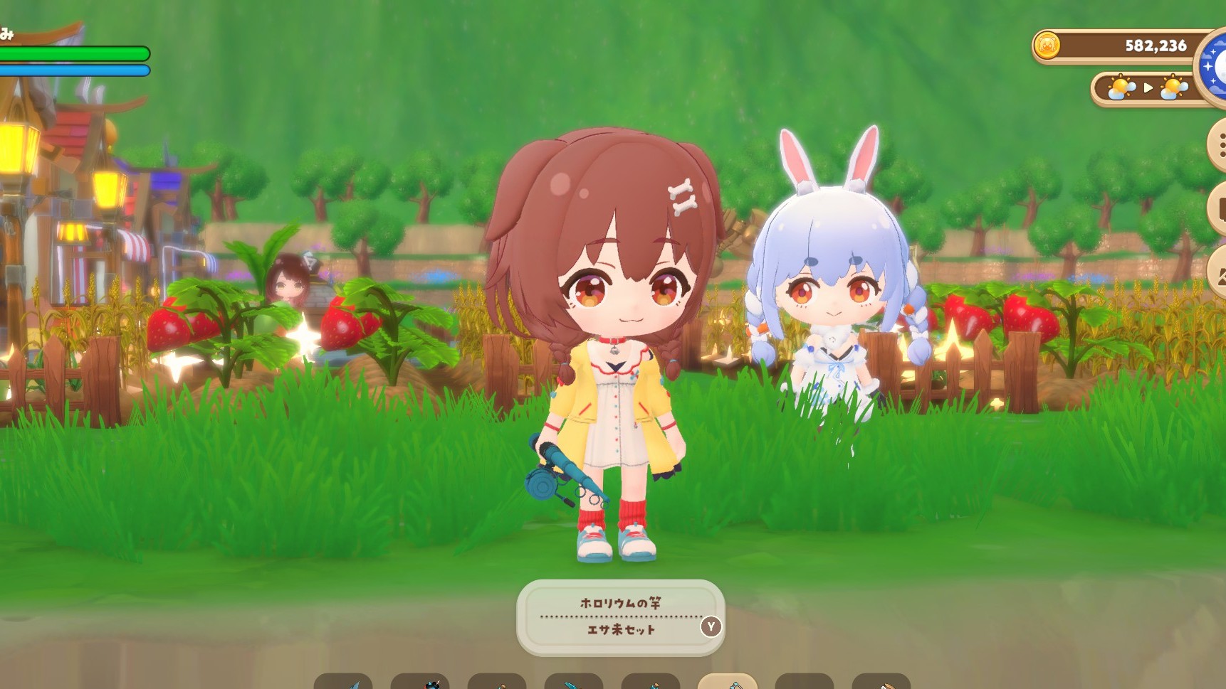 ぷちホロの村　剣とお店と田舎暮らし　攻略３　釣り